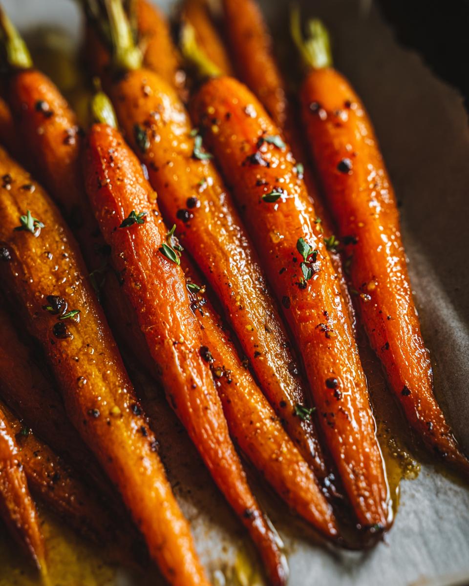 3 Reasons You'll Love These Amazing Glazed Carrots! 9 Close-up of perfectly glazed carrots, seasoned and ready to eat. The image shows the delicious Glazed Carrots.