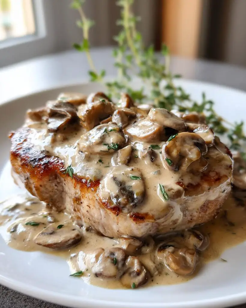 baked pork chops mushroom sauce 1 1