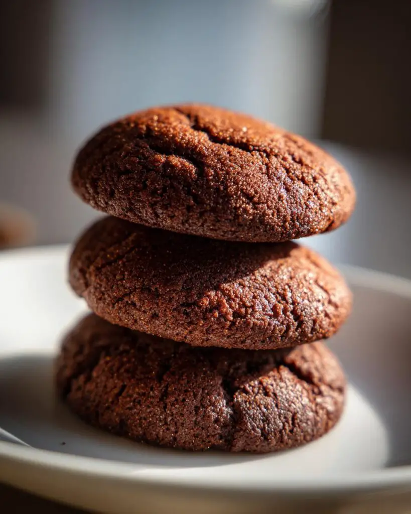 chocolate sugar cookies stack 1