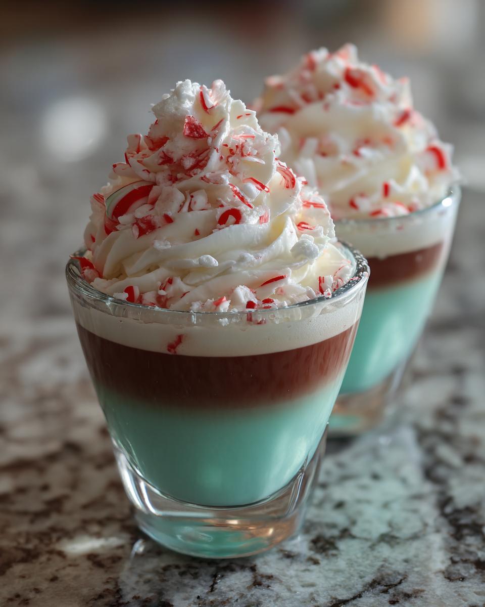 christmas peppermint shots close up 1 1