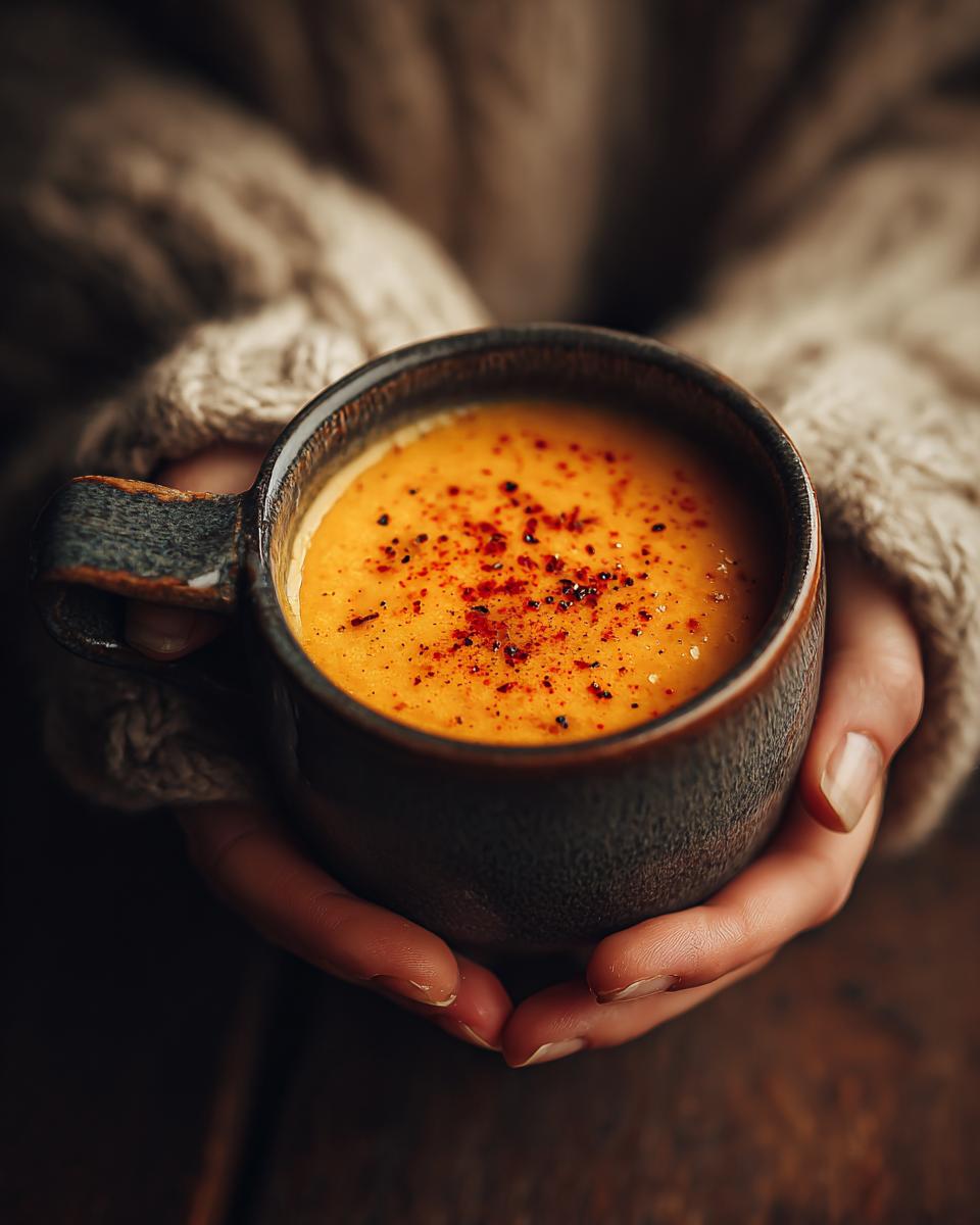 creamy vegetable soup mug