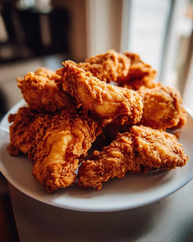 crispy fried chicken tenders pile 1 1