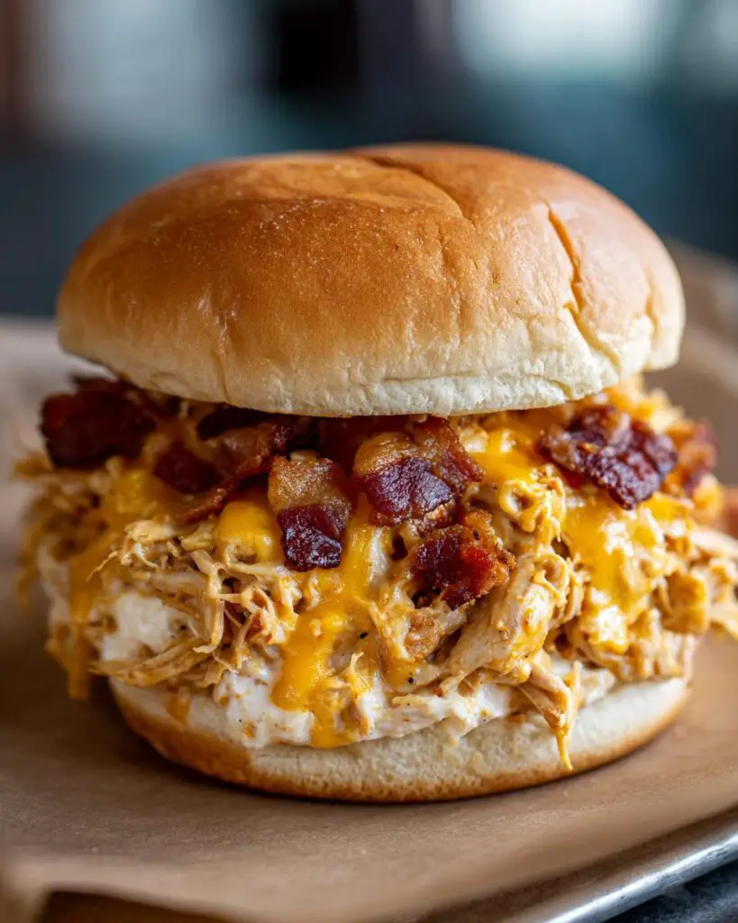 easy crock pot crack chicken sandwich 2