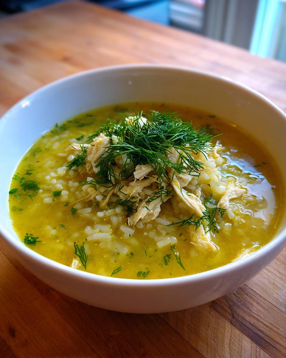 greek lemon chicken soup bowl 2