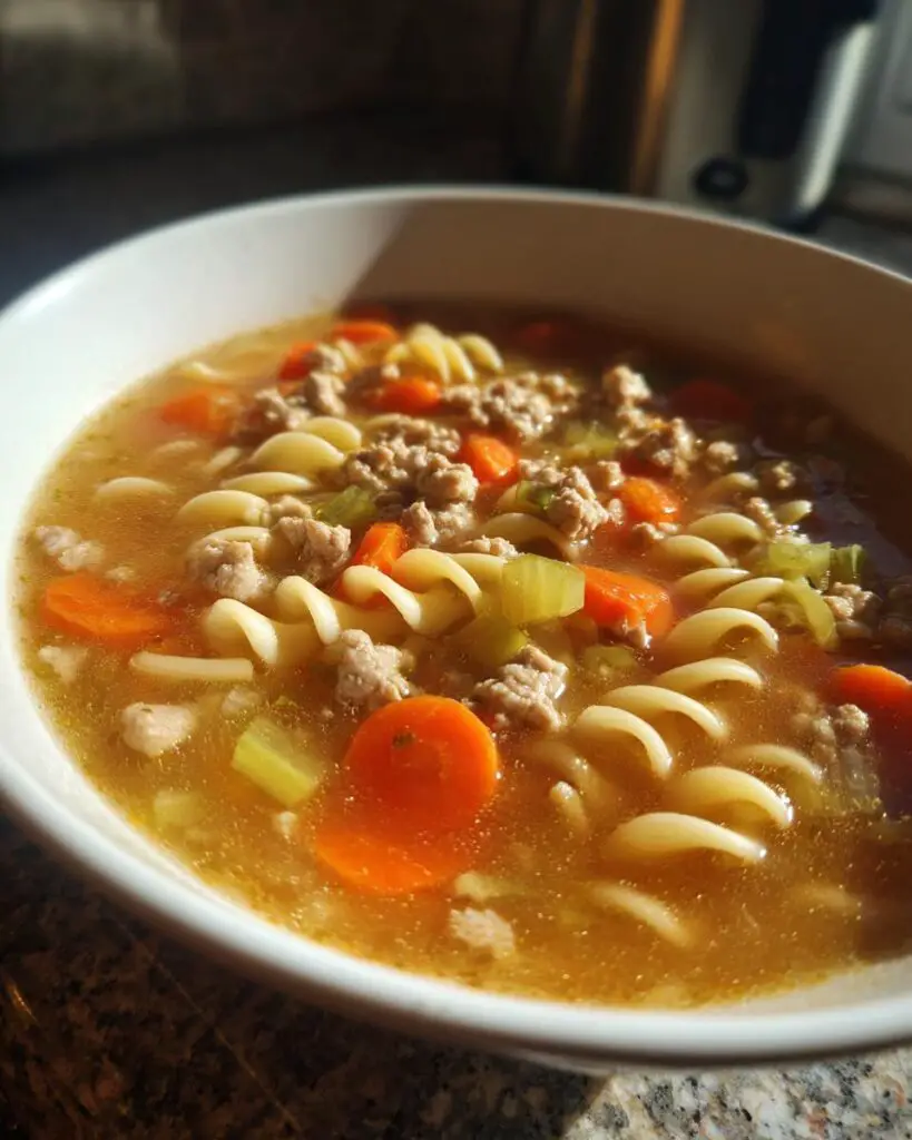 ground turkey soup bowl 5