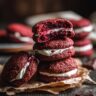 hersheys red velvet blossoms cookies stack