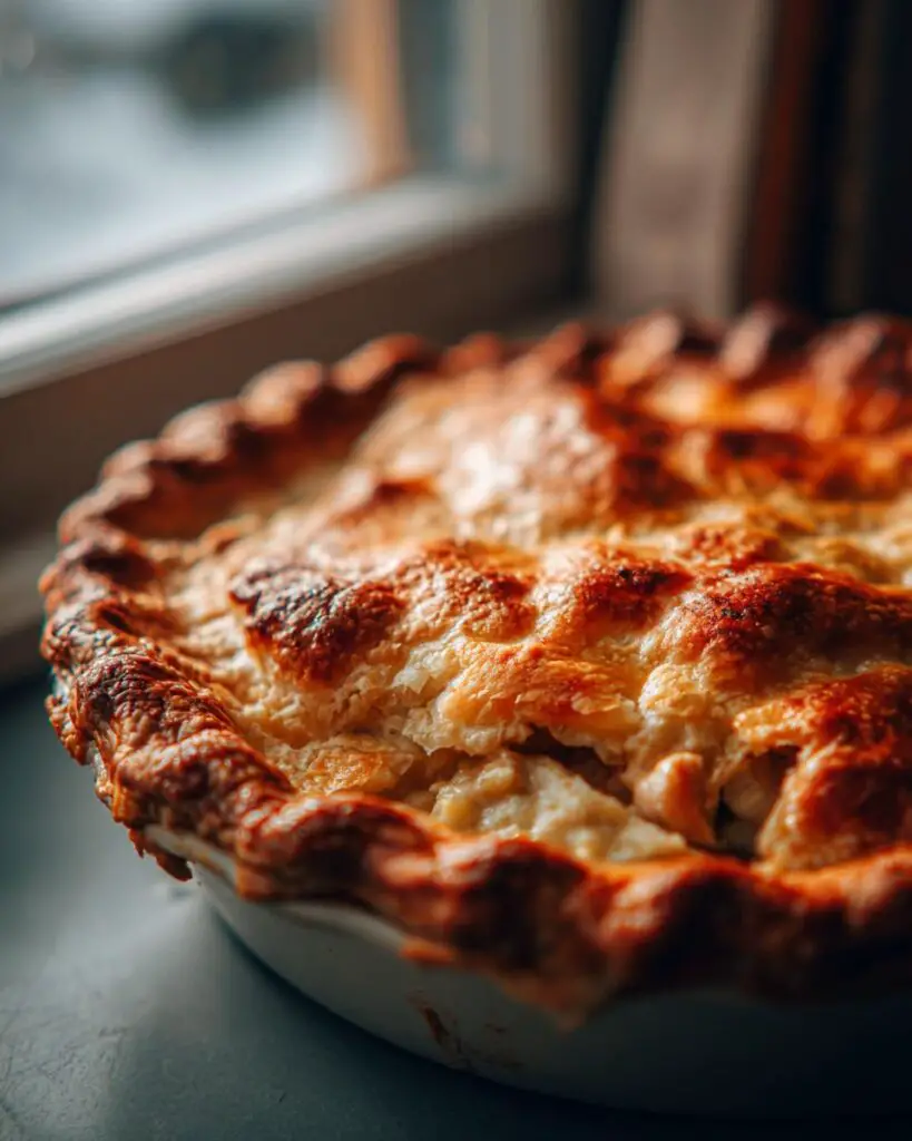 homestyle chicken pot pie flaky crust 1
