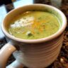 keto broccoli cheese soup mug 1