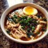 keto ramen bowl chicken egg 1