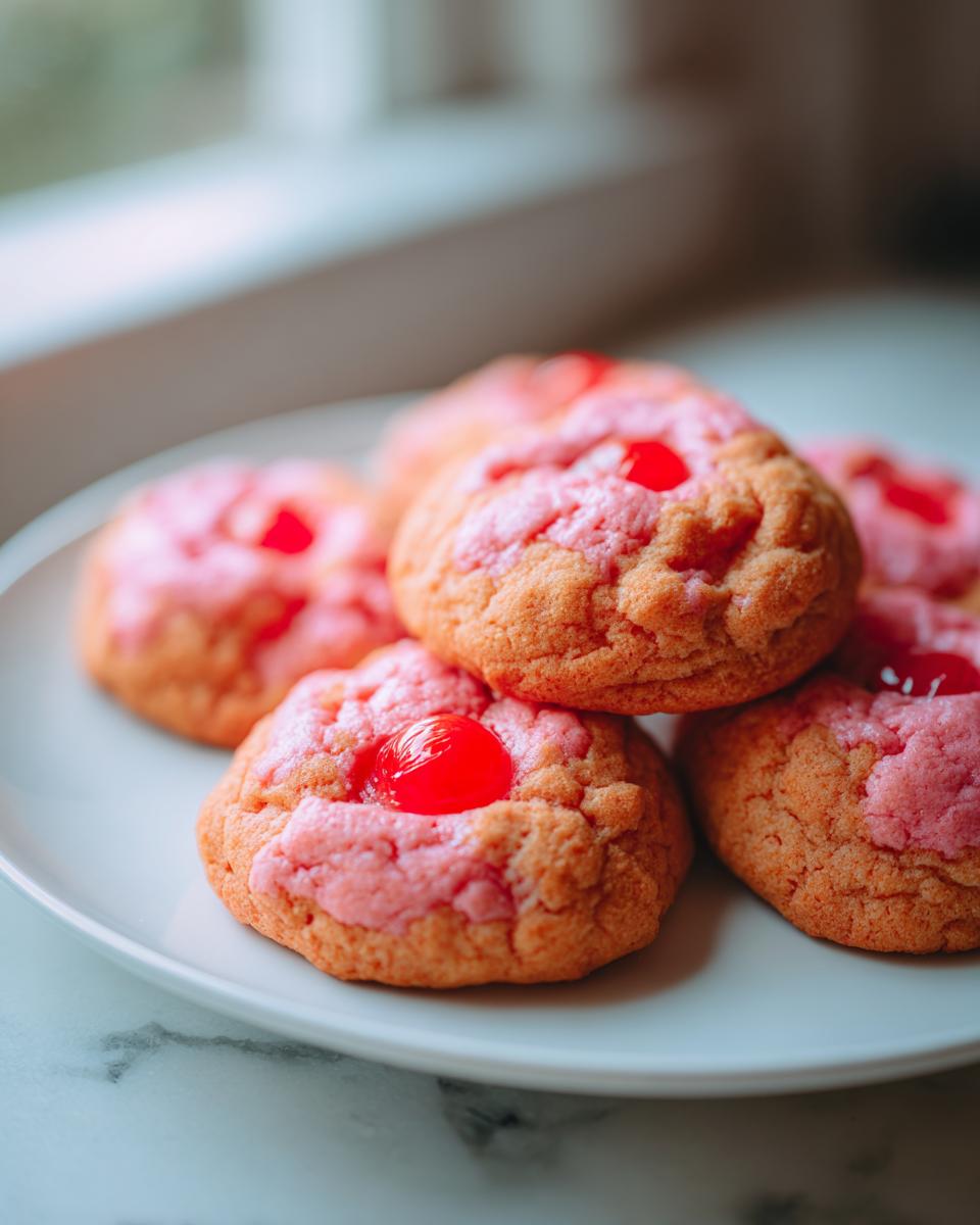 maraschino cherry cookies homemade 2