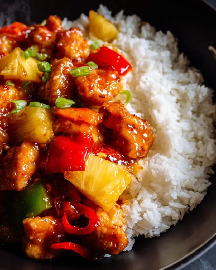 pineapple chicken rice dish 1 1