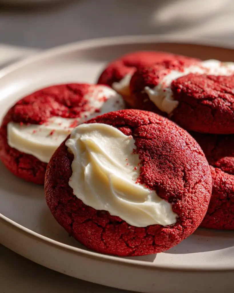 red velvet cookies frosted 1