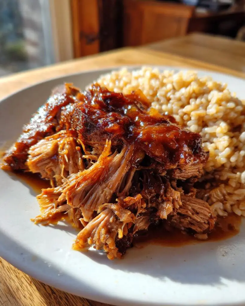 slow cooker pineapple pork loin plate