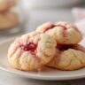 strawberry kiss cookies stack 4