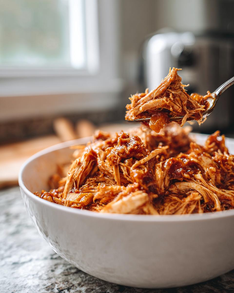 sweet hawaiian crockpot chicken bowl 3