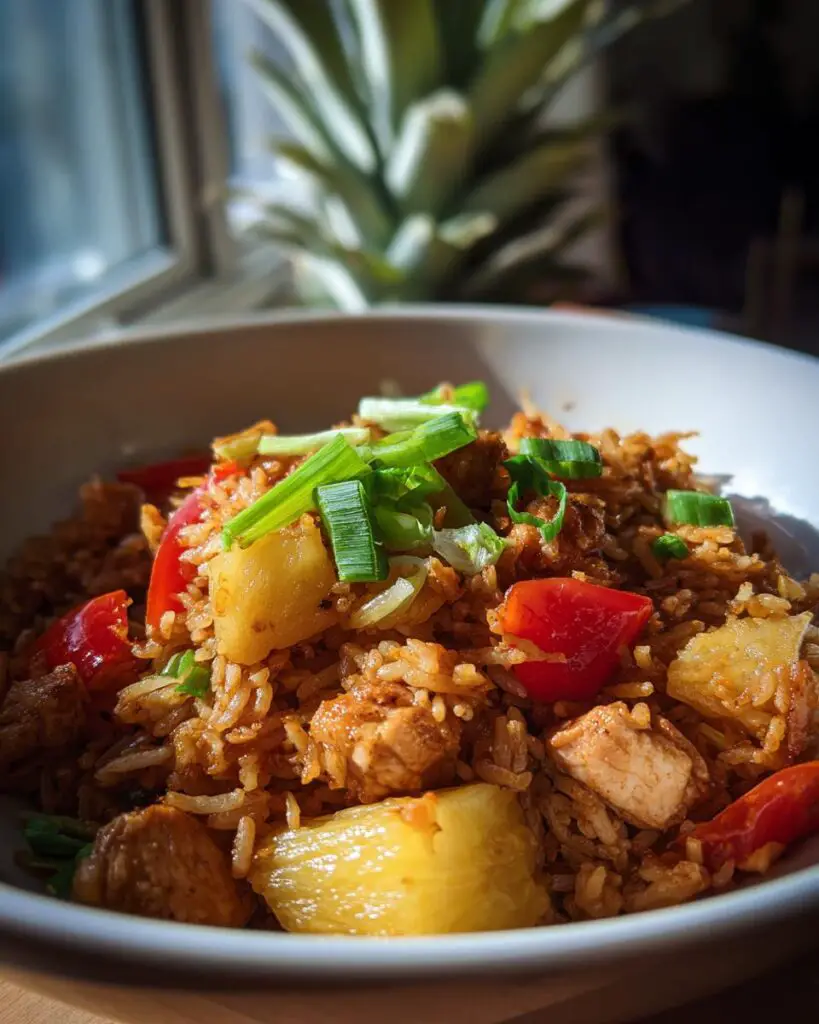 tropical chicken fried rice bowl 1 1