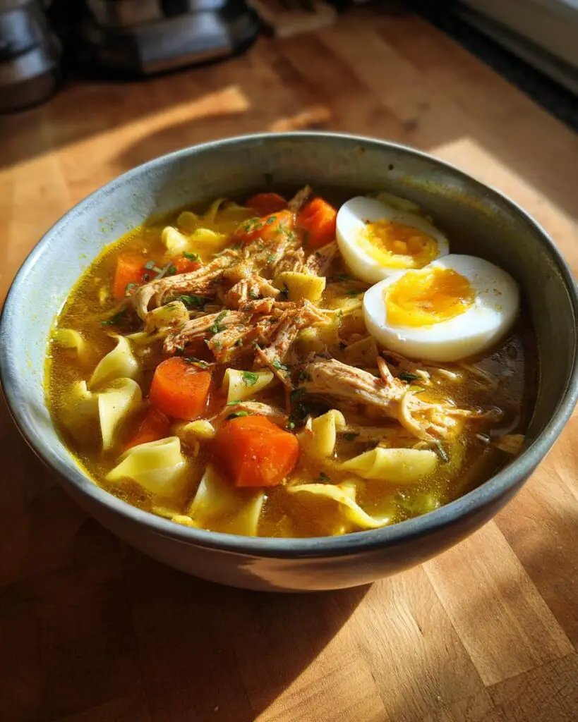turkey noodle soup bowl 2