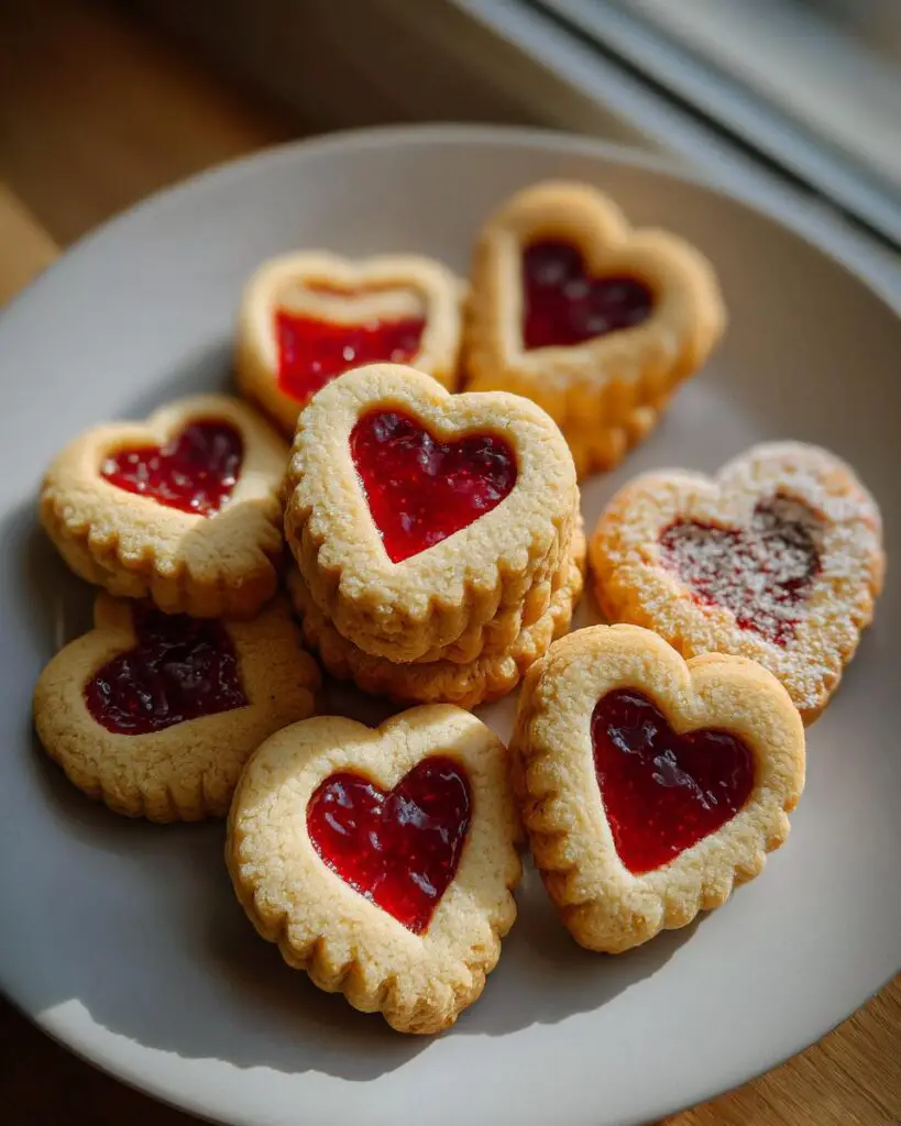 valentine strawberry cookies plate 3