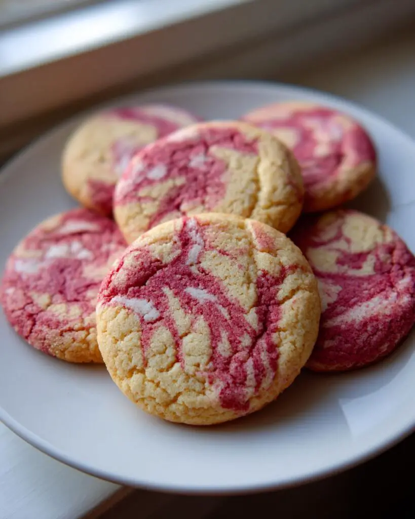 valentines day swirl cookies plate 1