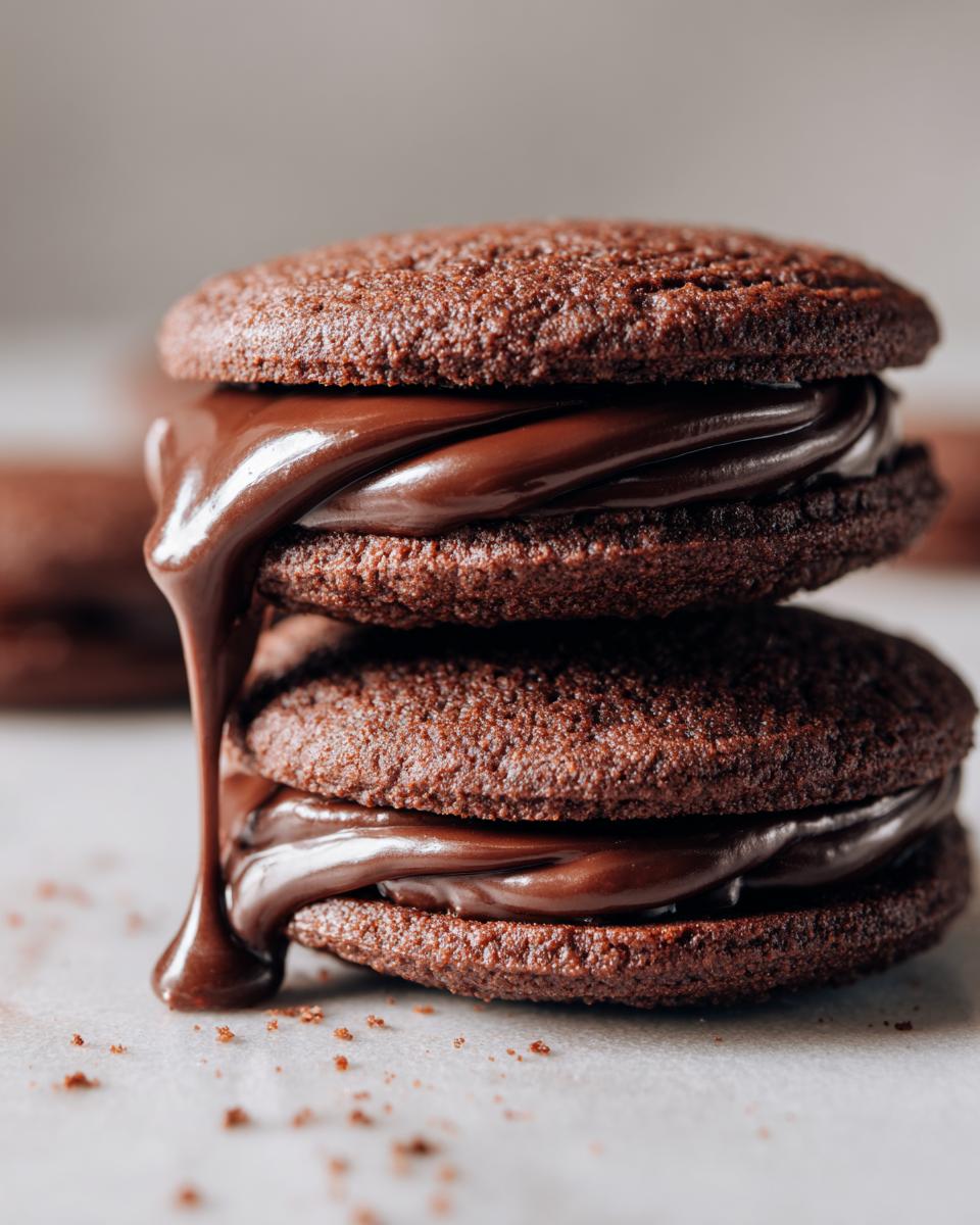 valentines ganache cookies dripping ganache