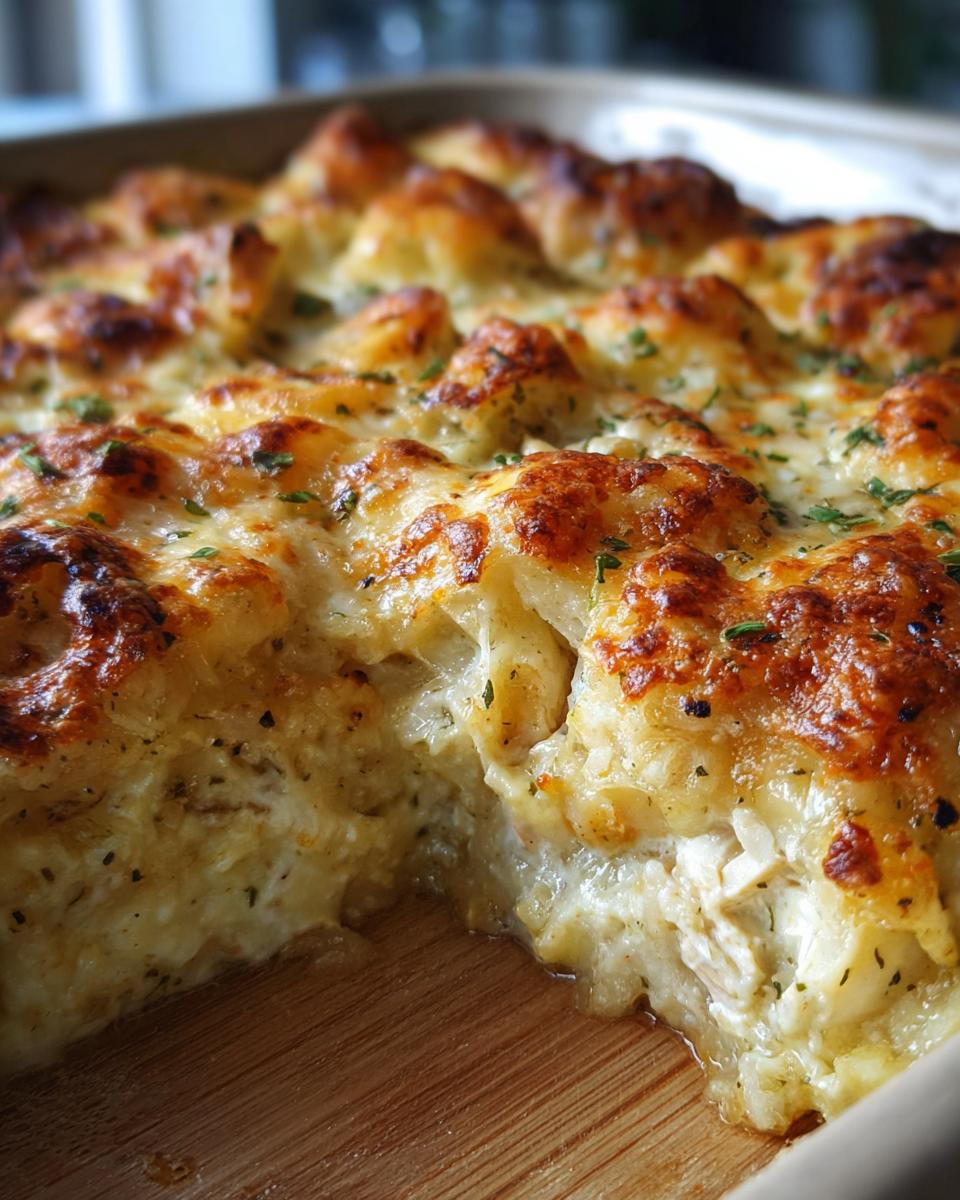 Unbelievably Easy White Chicken Enchilada Bake in 1 Hour 1 white chicken enchilada bake close up 1 1