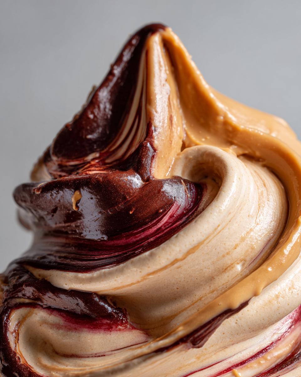 chocolate banana peanut butter protein shake swirl 2