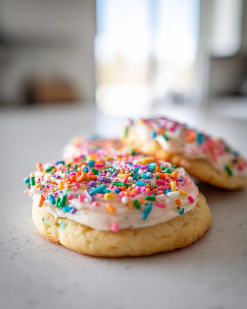 king cake cookies sprinkles