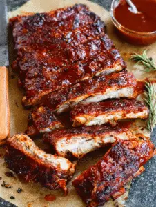 Tender Oven-Baked Barbecue Ribs