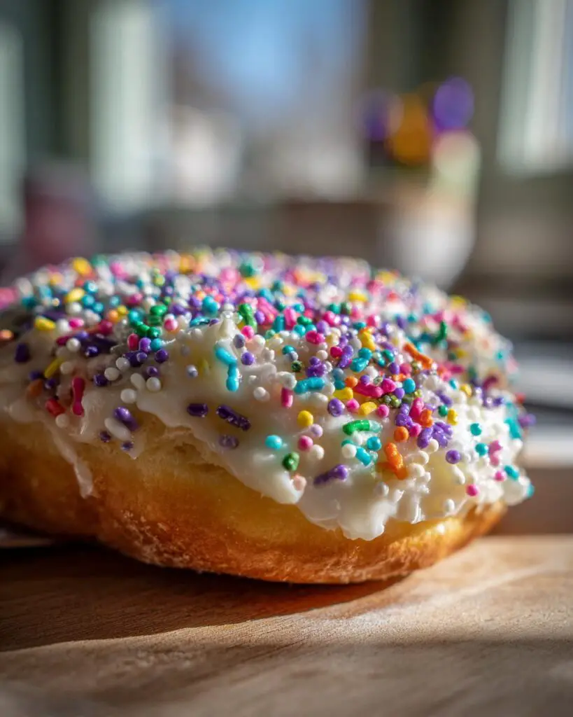 mardi gras king cake jumbo cookie sprinkles