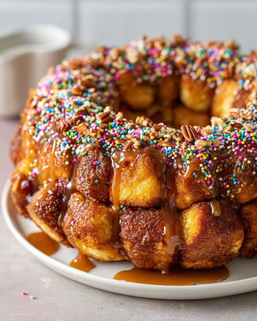 mardi gras monkey bread sprinkles 1