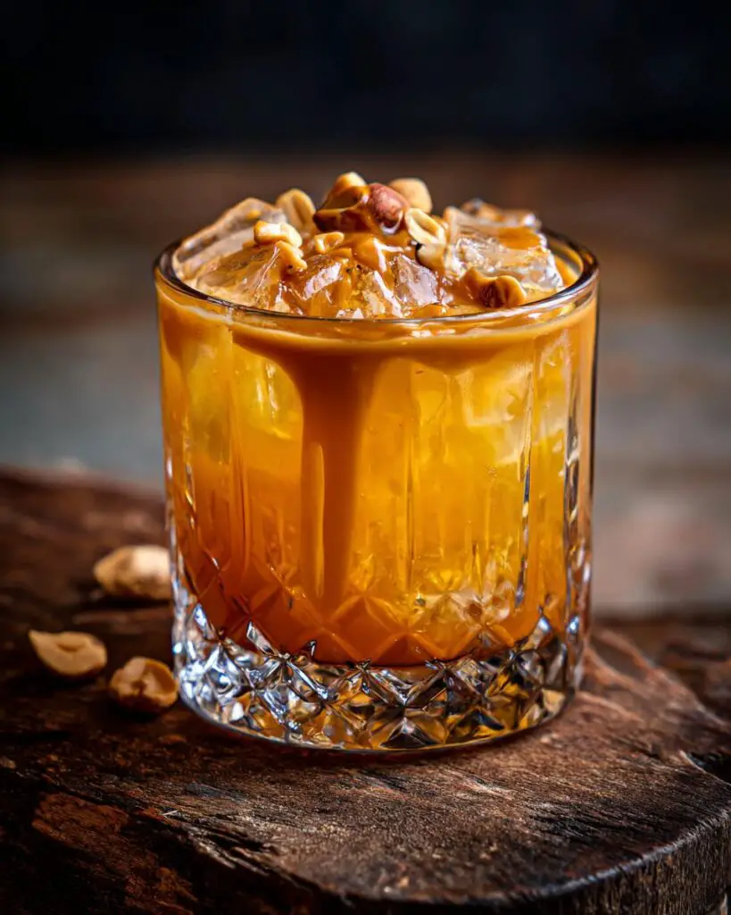 peanut butter cocktail close up