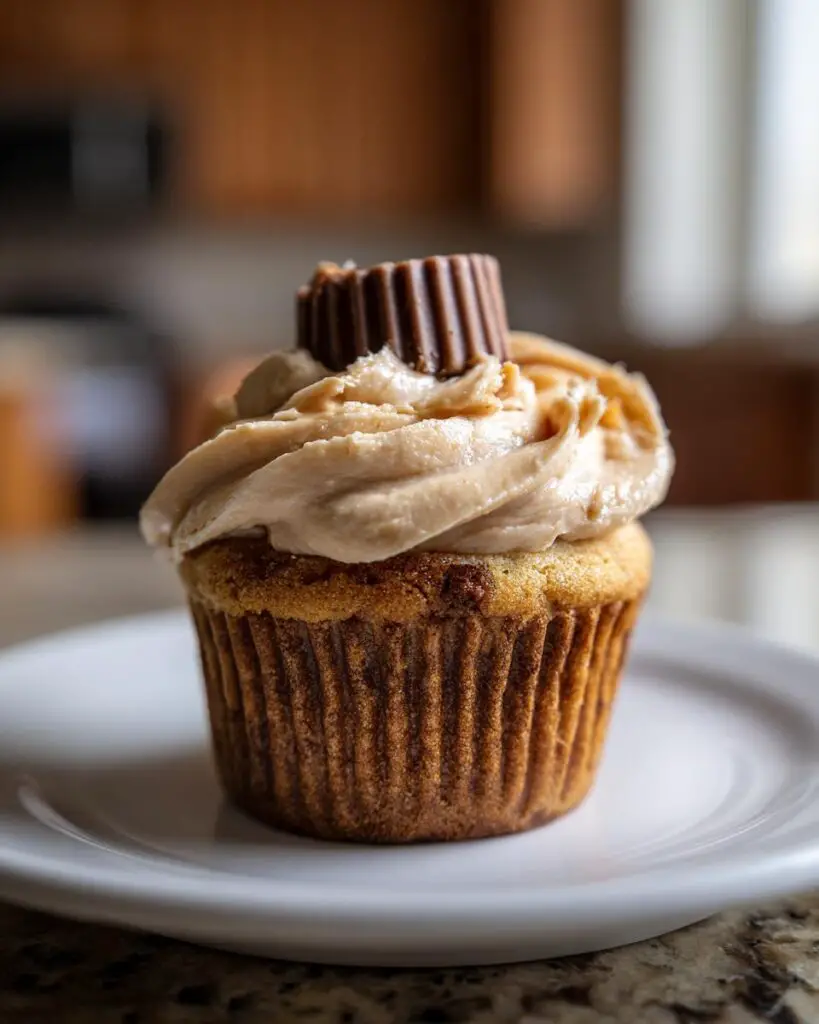 peanut butter cupcake close up 2
