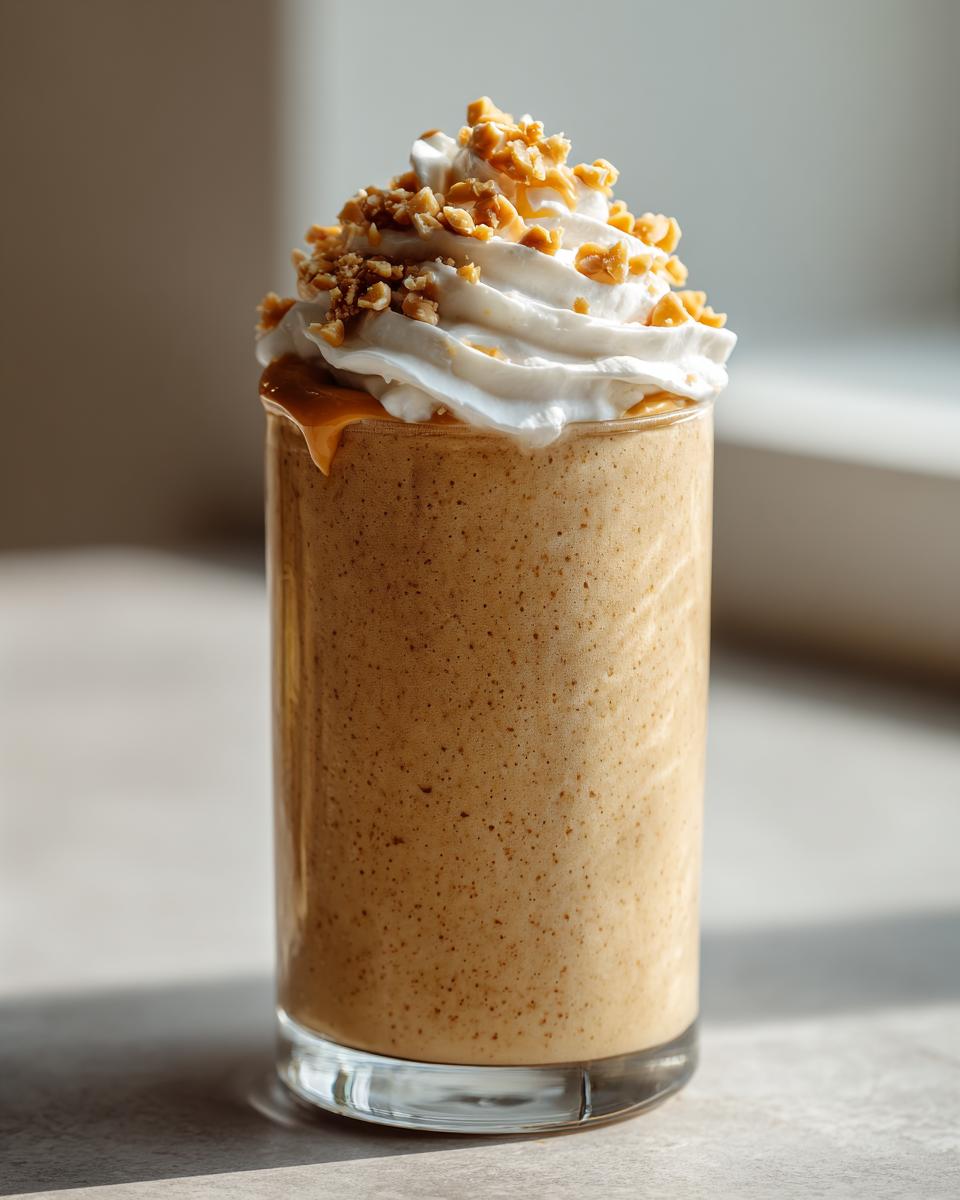 Unleash the 5-Minute **Perfect Peanut Butter Milkshake**! 1 perfect peanut butter milkshake glass 1