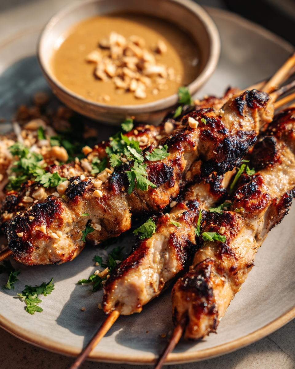 Unbelievably Good: 1 Thai Chicken Satay Recipe 1 thai chicken satay peanut sauce 2