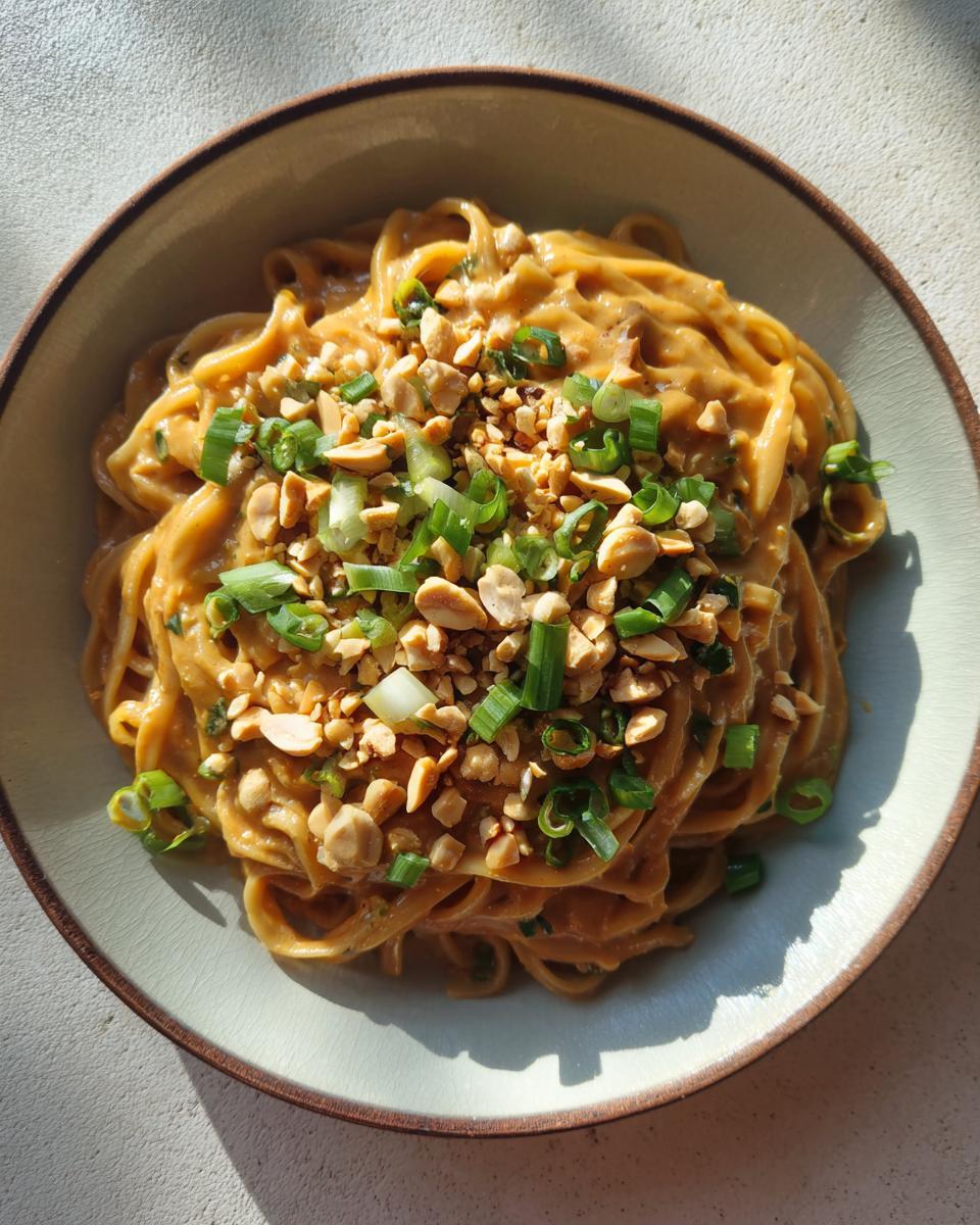 thai peanut noodles bowl 2