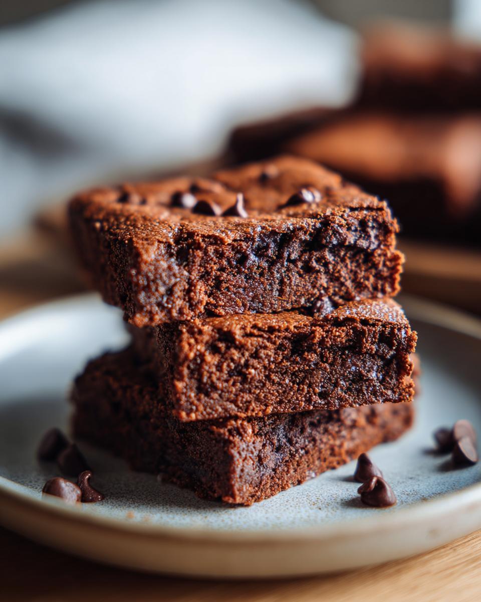 Close-up of a stack of chocolate bars, demonstrating why These Bars Are Better Than Brownies.