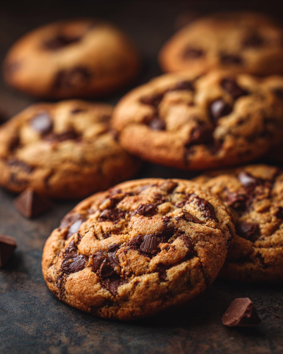 The Sweet Treat: 1 Recipe to Bake & Love! 5 Close-up of freshly baked chocolate chip cookies, the sweet treat that belongs on every table.