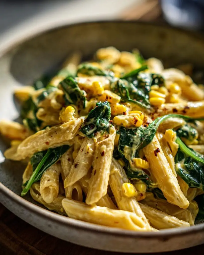 Amazing Cream Cheese Pasta with Corn: 30 Min Meal