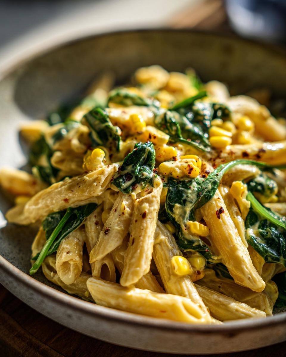 Amazing Cream Cheese Pasta with Corn: 30 Min Meal