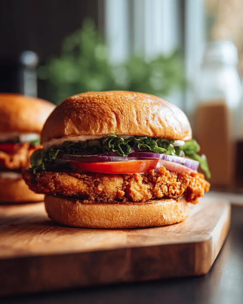 Amazing Crispy Air Fryer Chicken Burgers (30 Min)
