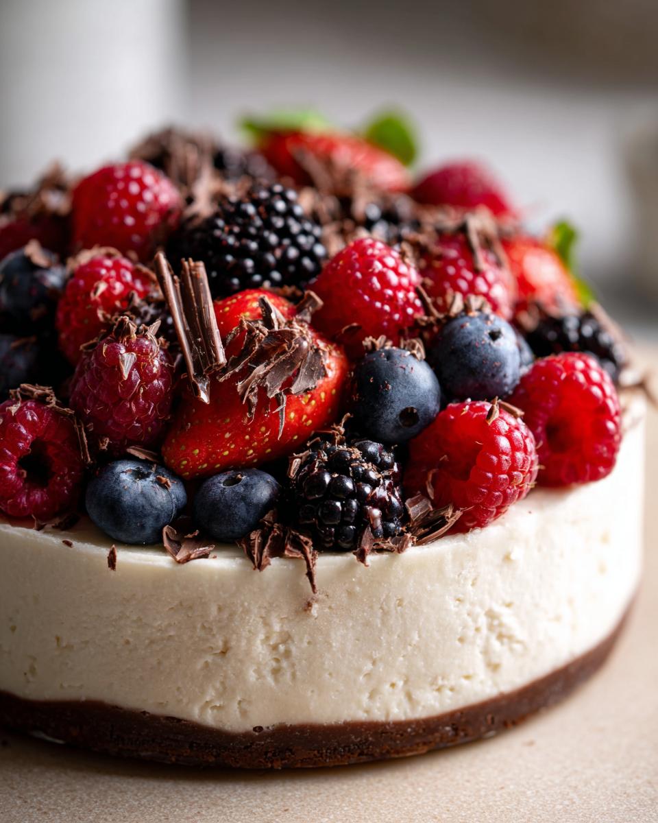 A beautiful dessert with fresh berries, perfect as The Easiest Dessert.