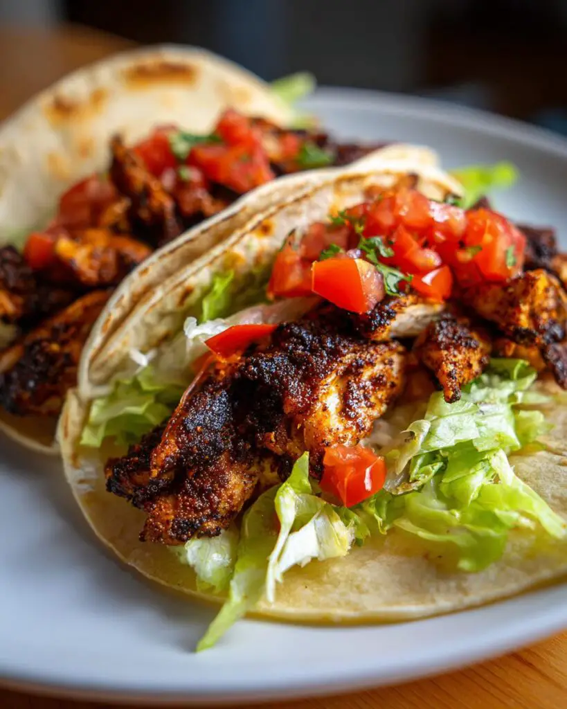 Amazing Easy Blackened Chicken Tacos in 30 Mins