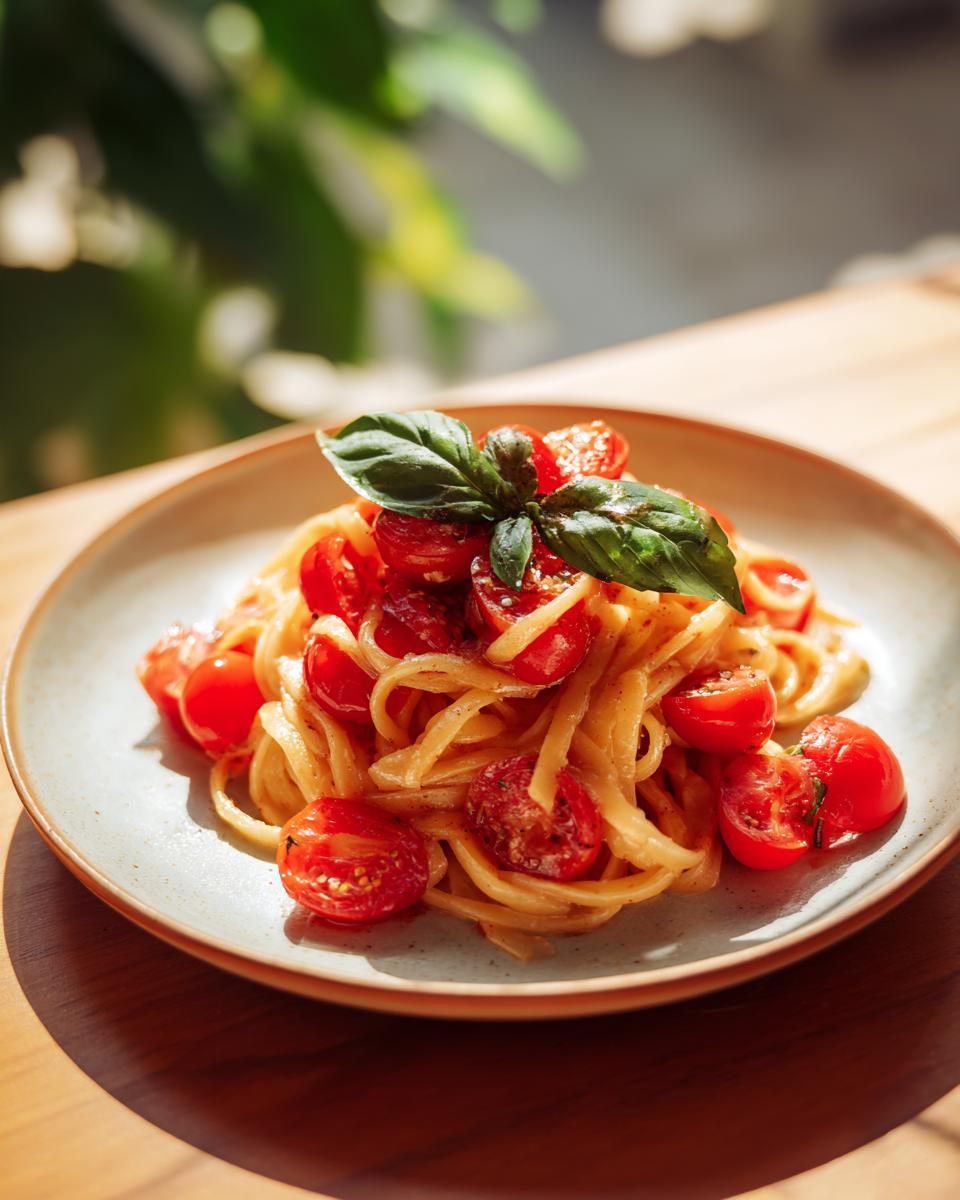 Amazing Fresh Tomato Bruschetta Pasta in 35 Minutes