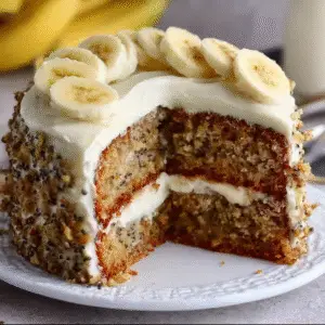 Banana Bread Cake with Cream Cheese Frosting