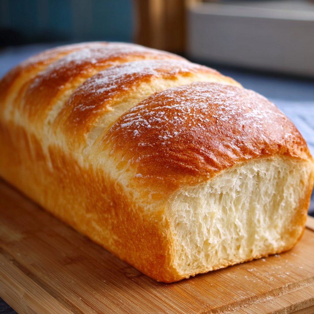Fluffy Homemade Bread Loaf