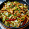 Chinese Chicken Cabbage Stir-Fry
