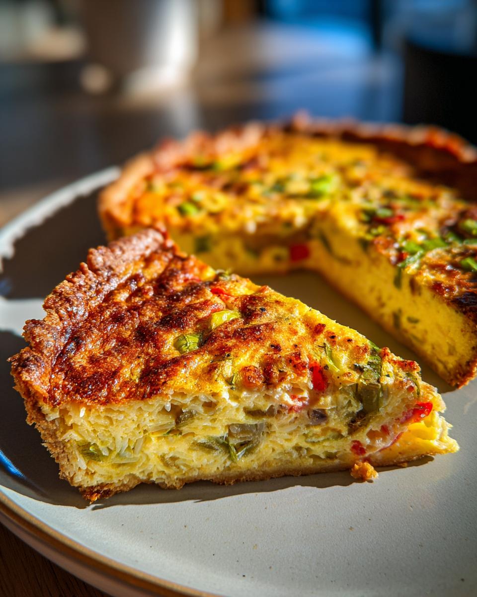 Amazing Quiche with Rice Crust: 1 Game-Changer