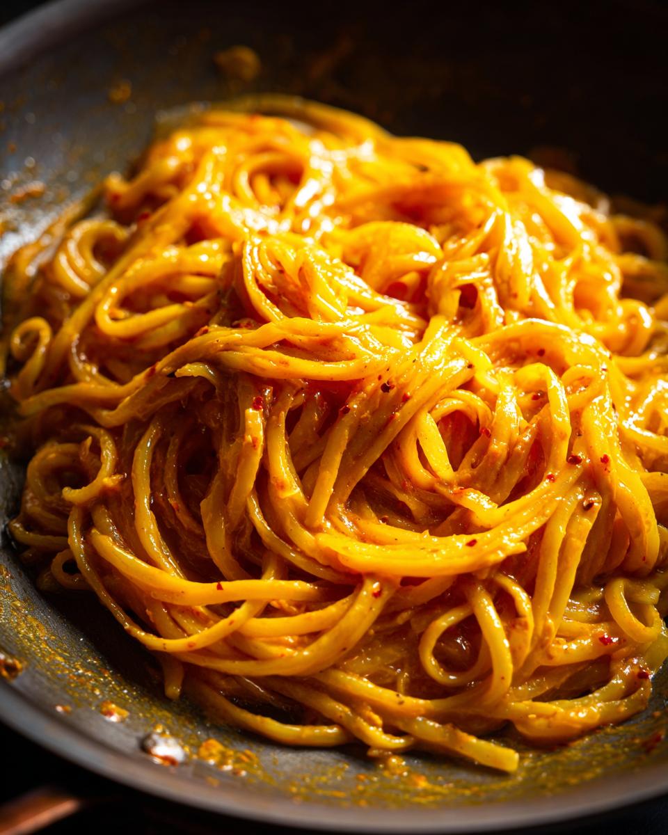 Close-up of pasta dish made using the viral pasta hack. The Viral Pasta Hack That Actually Works.