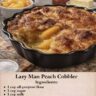 Layz man's peach Cobbler