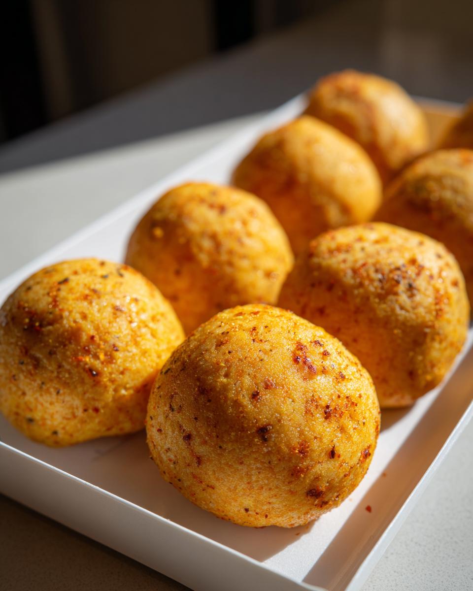 Amazing Anti-Inflammatory Cat Treats: 1 Joyful Recipe 8 Close-up of several golden Anti-Inflammatory Cat Treats in a white tray.